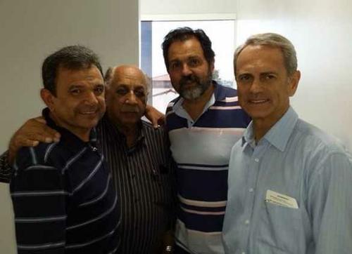 Governador Agnelo com Benedito Domingos e Paulo-Octávio e Pastor Delmo