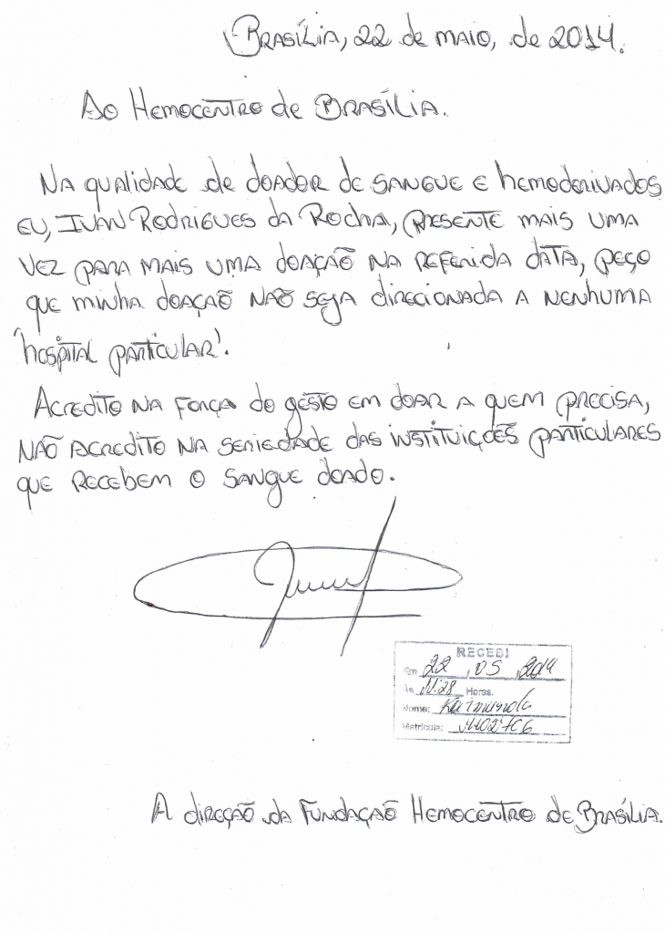  Fundação Hemocentro de Brasília