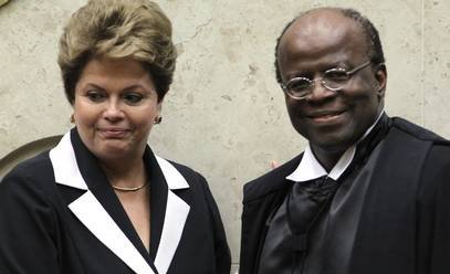 Dilma e Joaquim Barbosa