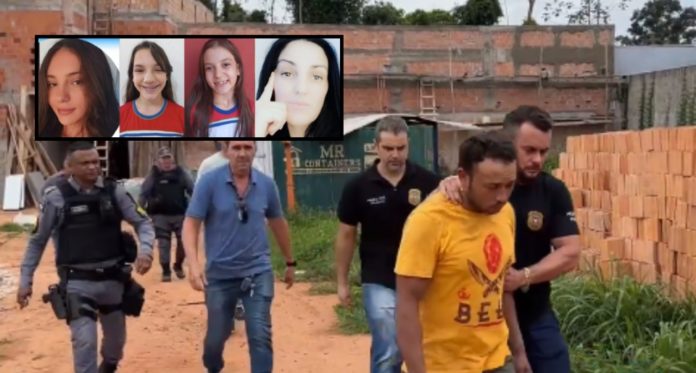 Pedreiro é preso após matar e estuprar mãe e suas três filhas: Horror em Sorriso, Mato Grosso.
