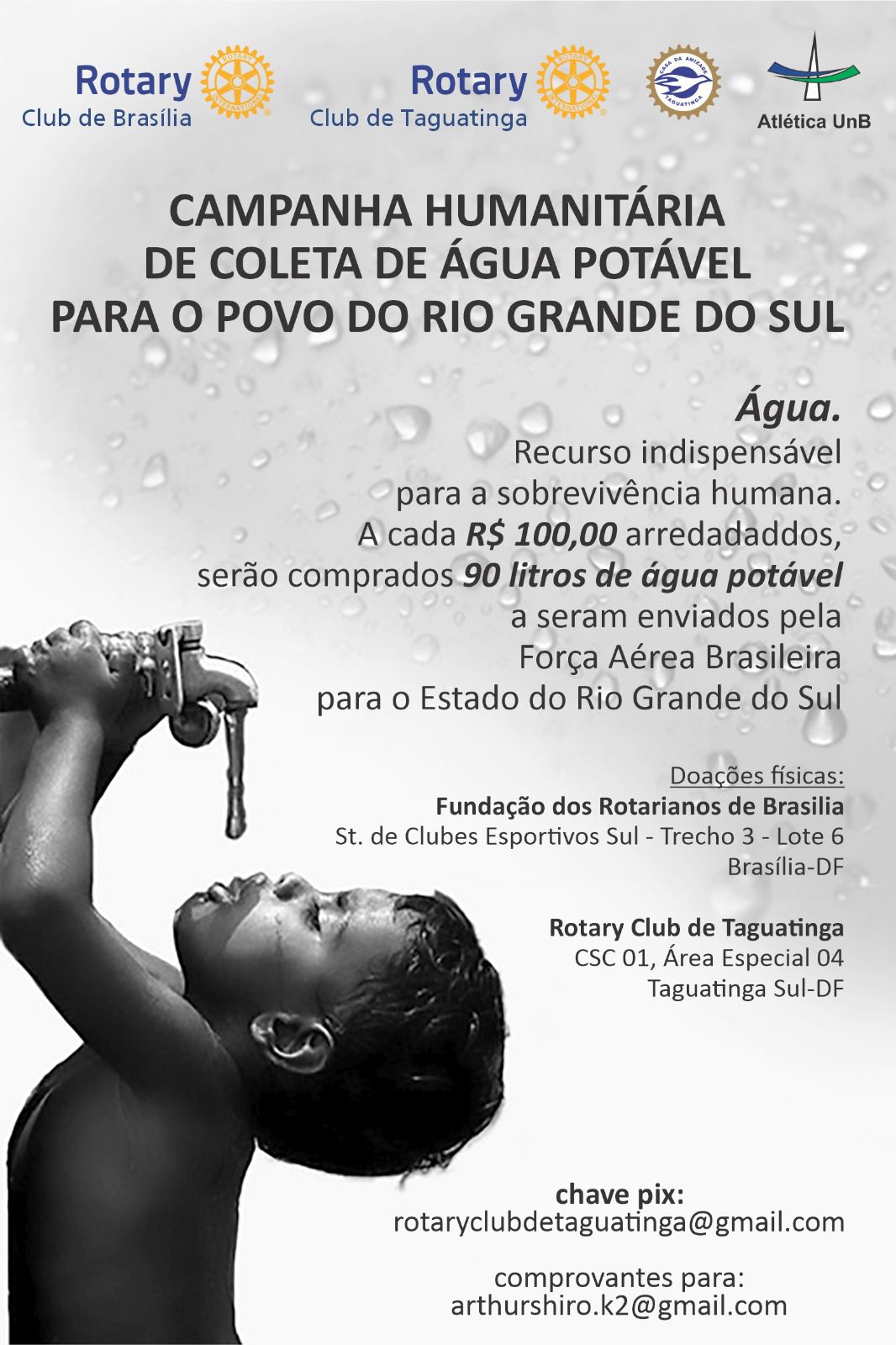 Rio Grande do Sul, doe com segurança pelo Rotary Club