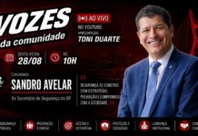 Sandro Avelar fala sobre segurança pública no DF nesta sexta no programa Vozes da Comunidade