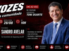 Sandro Avelar fala sobre segurança pública no DF nesta sexta no programa Vozes da Comunidade